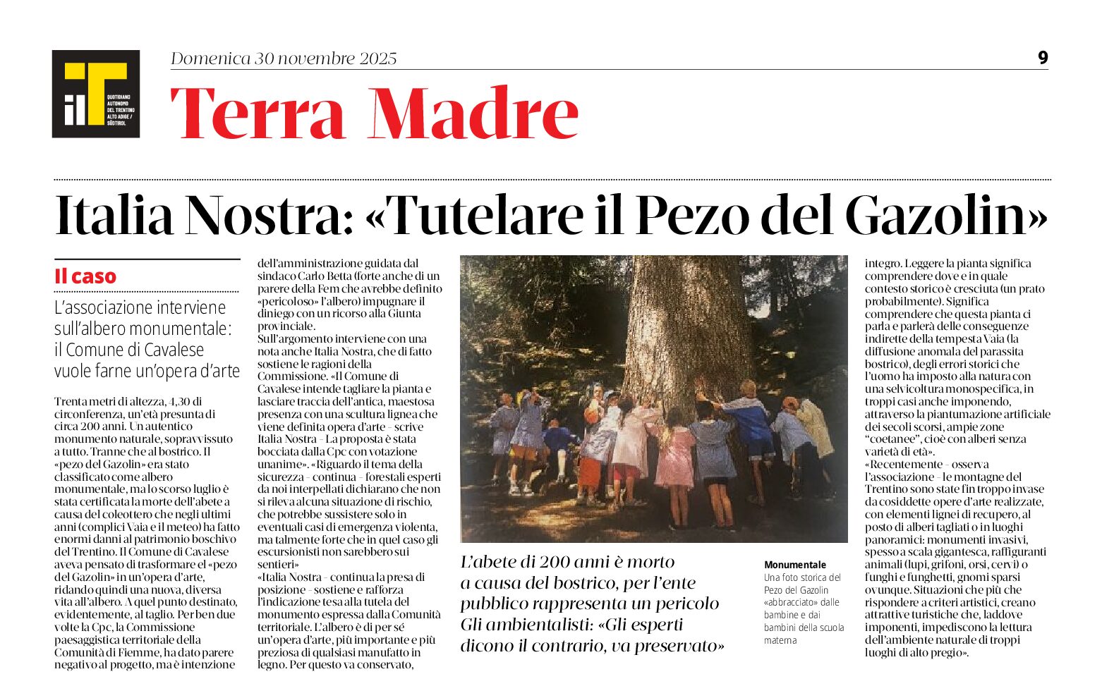 Tutelare il Pezo del Gazolin