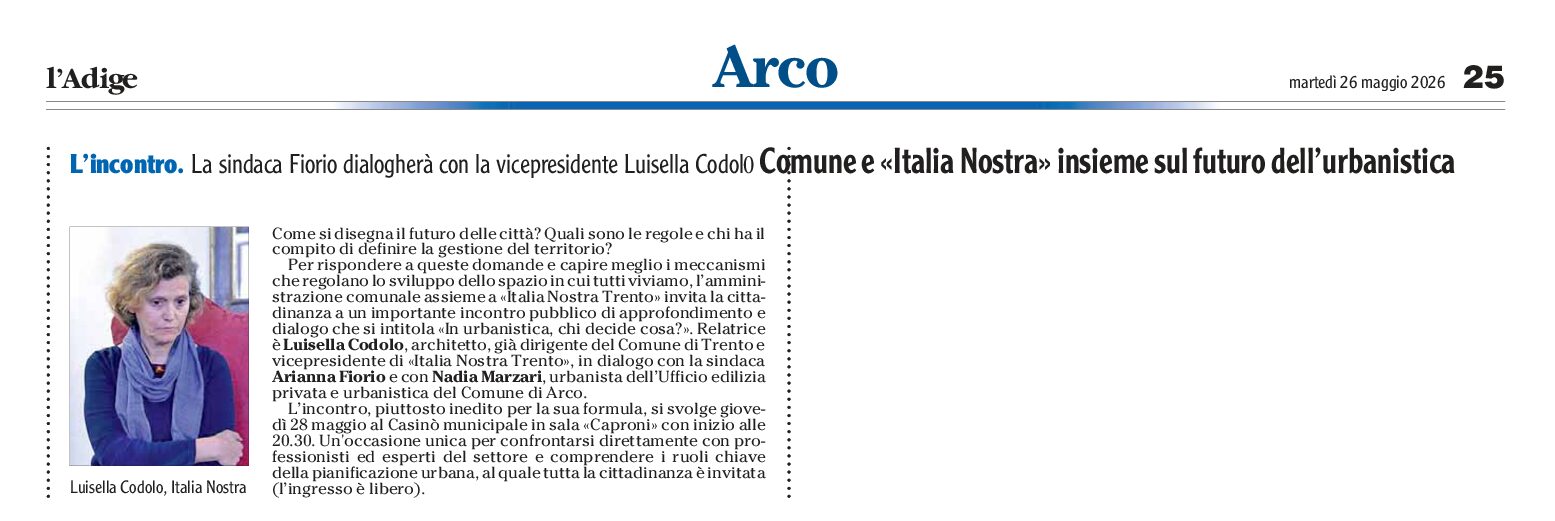 Italia Nostra: il ruolo dell’urbanistica