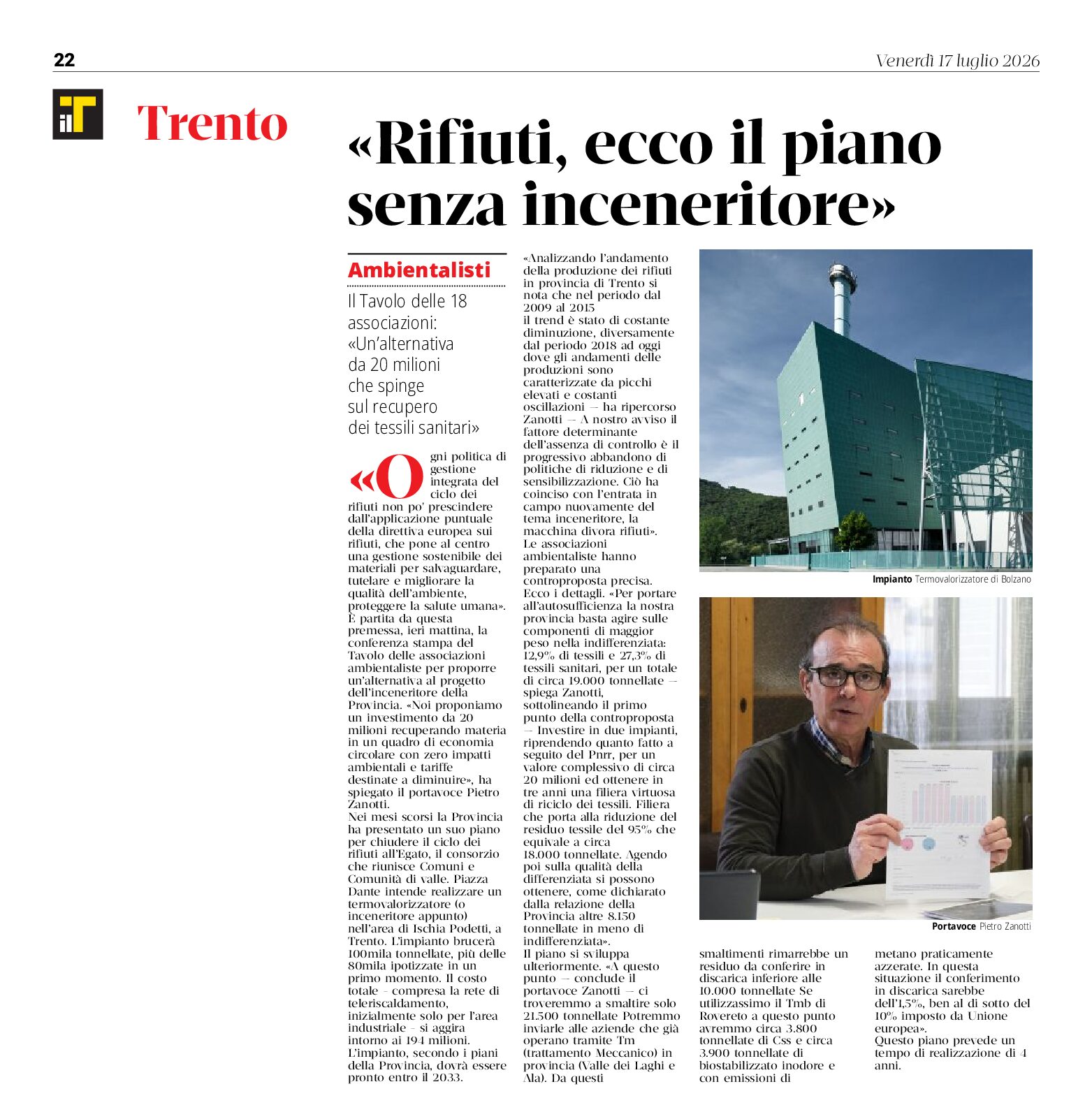 Italia Nostra: alternative all’inceneritore