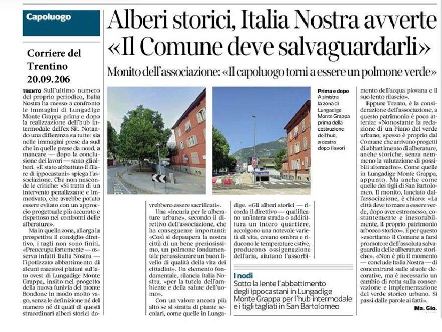 Trento deve essere più verde